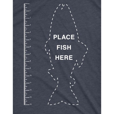 Мужские футболки Crazy Dog T-Shirts, Inc. Mens Fish Ruler T Shirt Funny Fishing Measurement Tee - Crazy Dog Men's T Shirt Gift for Dad Navy S — фото 2
