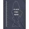 Mens Fish Ruler T Shirt Funny Fishing Measurement Tee - Crazy Dog Men's T Shirt Gift for Dad Navy 4XL - 2 of 4
