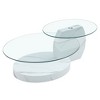 GlasFlength Coffee Tables, Chic and Versatile, Modern and Classic Designs for Every Home, Suitable for Living Room, White,47”*29.5”*16.7" - 4 of 4