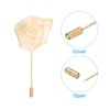 Unique Bargains Pocket Handmade Flower Lapel Pin Boutonnieres for Wedding party 24 Pcs - 3 of 4