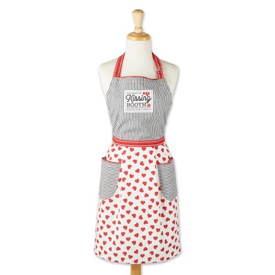 Design Imports Kissing Booth Embellished Apron