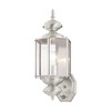 Livex Lighting Outdoor Basics 1 - Light Wall Light in  Brushed Nickel - 3 of 4