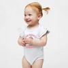 The Juniper Shop One Groovy Chick Baby Flutter Sleeve Bodysuit - 2 of 2