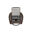 Maliang 3 Piece Outdoor Swivel Rocker Patio Chairs, 360¡ã Rocking Patio Conversation Set with Cushions & Glass Coffee Table for Backyard - 4 of 4