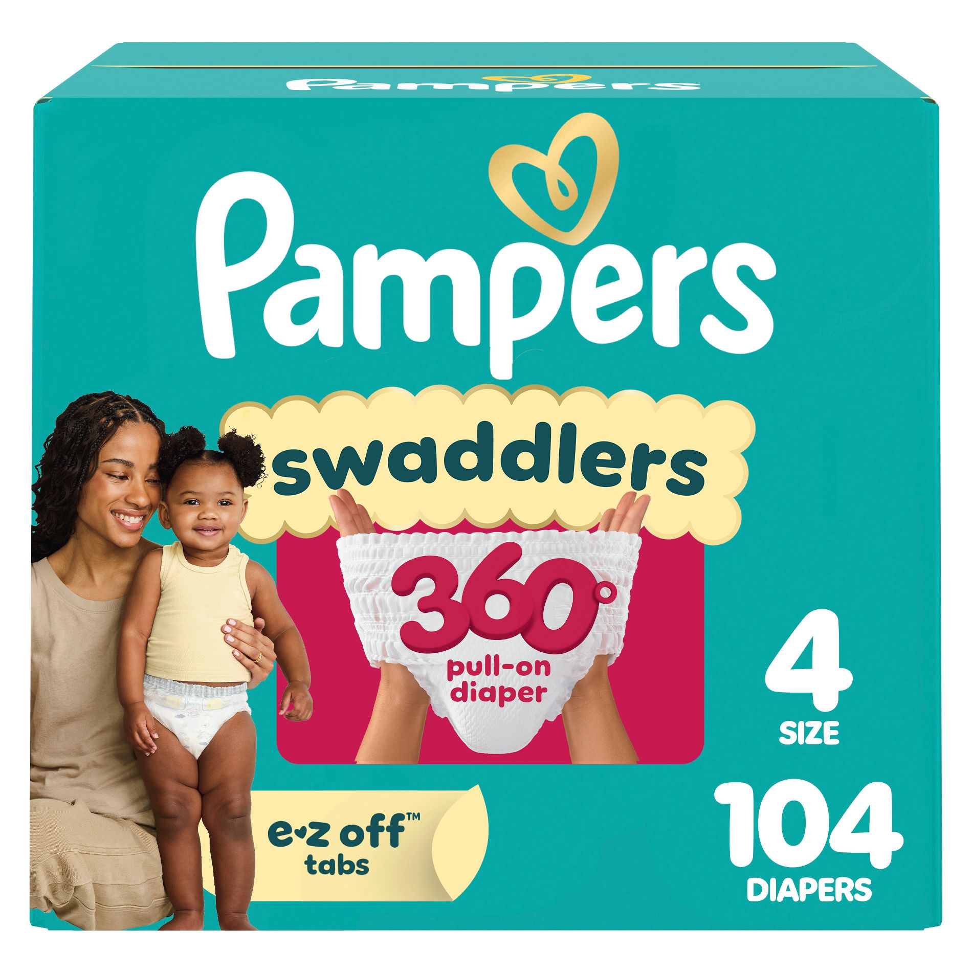 Pampers Swaddler 360 Disposable Baby Diapers - Size 4 - 104ct