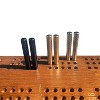 WE Games Machined Metal Cribbage Pegs in Velvet Pouch - Set of 6 (2 Brass, 2 Chrome, 2 Black) - 2 of 4