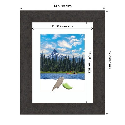 Classic Rustic Espresso Polystyrene 8x10 Wall Frame