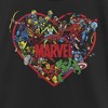 Girl's Marvel Heroes Unite Heart T-Shirt - 2 of 4