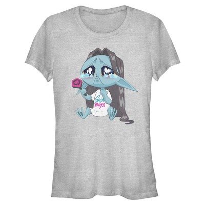 Juniors KPop Demon Hunters Chibi Crying Fan T Shirt