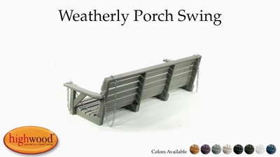 Weatherly 4' Porch Swing - Thumbnail 2
