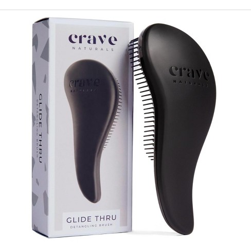 Crave Naturals Glide Thru Detangling Brush for Adults & Kids Hair - Black - image 1 of 4