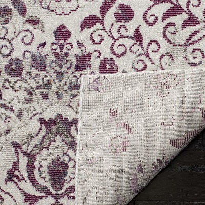 Elegant Off-White Multi-Pattern Transitional Area Rug