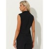 INSPIRE CHIC Women's Sleeveless Business Casual Work Office Suit Vest Jacket - 3 of 4