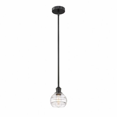 Rochester - 1 Light Stem Hung Mini Pendant In Industrial Style-7.38 Inches Tall and 5.88 Inches Wide