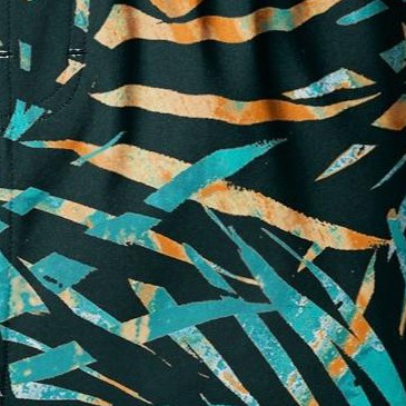 green painterly leaves