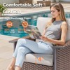 Belord Outdoor Swivel Rocker Patio Chairs, All Weather Patio Swivel Rocking Glider Chairs Set of 2, 2 Piece Patio Furniture Sets for Porch - 2 of 4