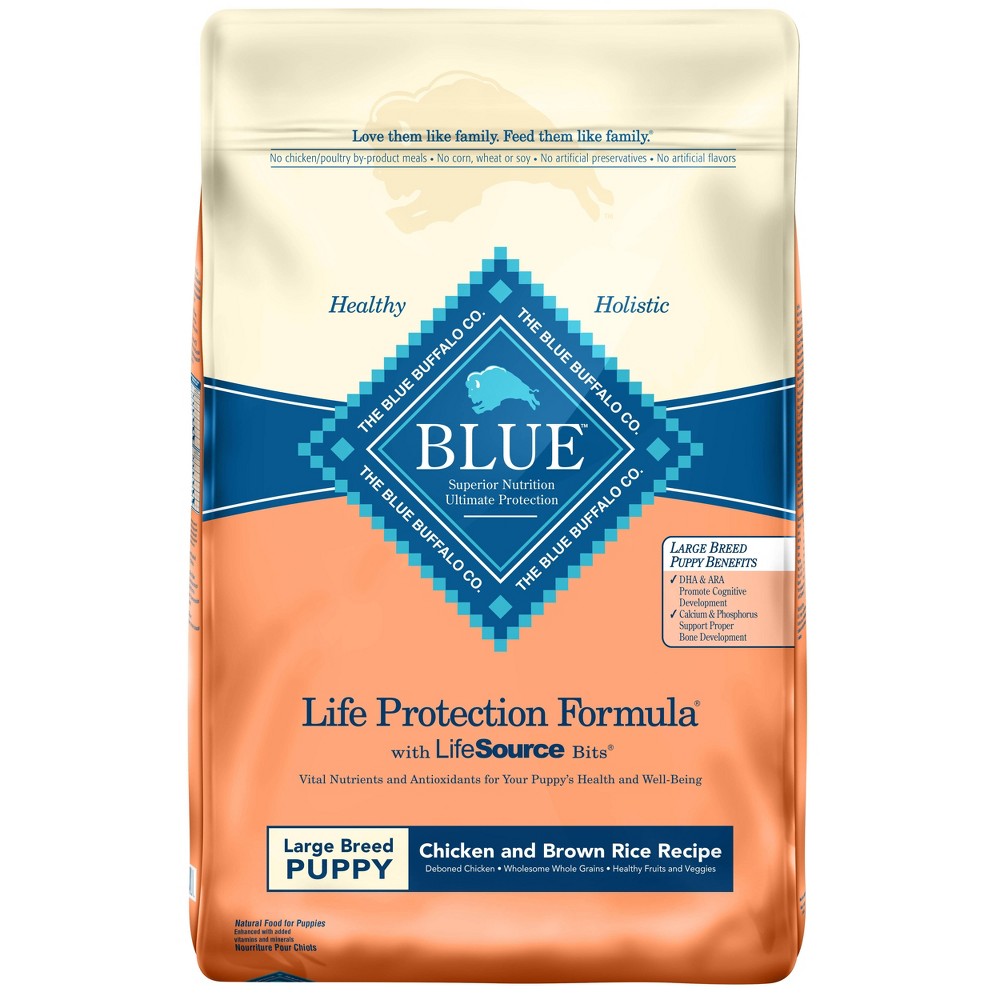 Blue Buffalo Life Protection Chicken & Brown Rice Recipe Large Breed Puppy Dry Dog Food - 24lbs