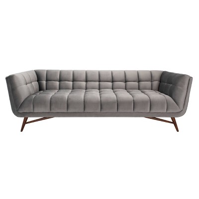 Onyx Mid-Century Tufted Sofa Dark Gray - Safavieh