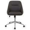 Vynxaria Jackman Brown Upholstered Adjustable Home Office Desk Chair - 4 of 4