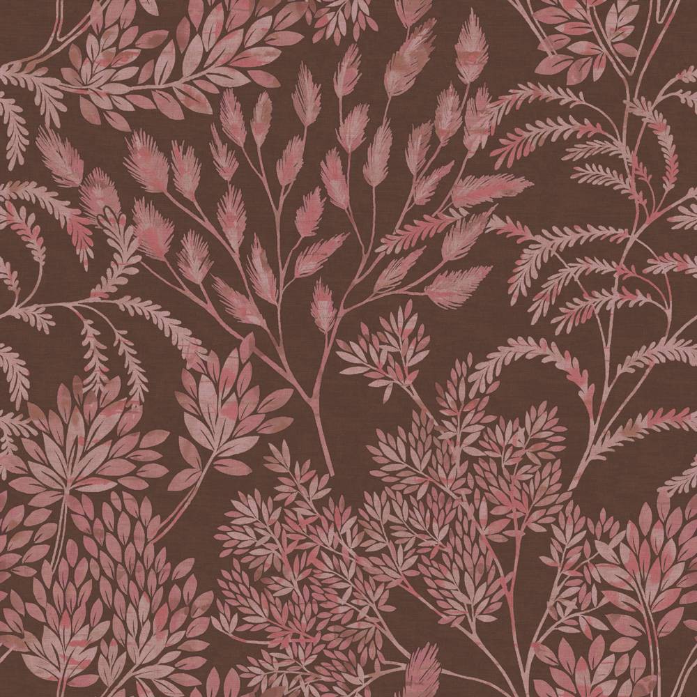 Photos - Wallpaper Tempaper & Co.® Stencil Foliage Non Pasted , Mulberry, 56 sq. ft.