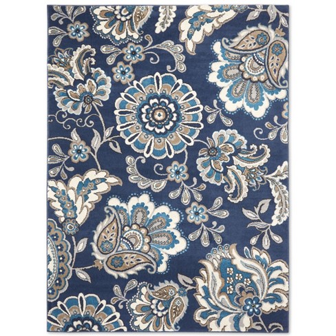 Home Dynamix Tremont Teaneck Contemporary Floral Area Rug - On