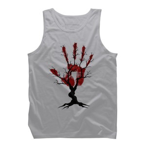 Men's Design By Humans Halloween Tree By aisenArt Tank Top - 1 of 4