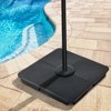 Aoodor 4-Piece Offset Cantilever Patio Umbrella Base Stand - Sand Filled Weight Plates for Stability - 2 of 4