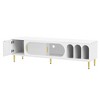 CAVINAS TV Stand for up to 70 Inch TV,Entertainment Center TV Console with 3 Shelves and 2 Cabinets,TV Stands for Living Room - 2 of 4