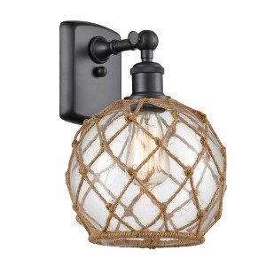 Farmhouse Rope - 1 Light Wall Sconce In Industrial Style-13 Inches Tall and 8 Inches Wide - 1 of 1