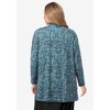Jessica London Women's Plus Size Stretch Knit Open Front Knit Topper - 3 of 4