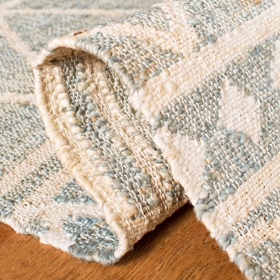 Kilim KLM752 Hand Loomed Area Rug - Blue/Beige - 5'x8' - Safavieh.