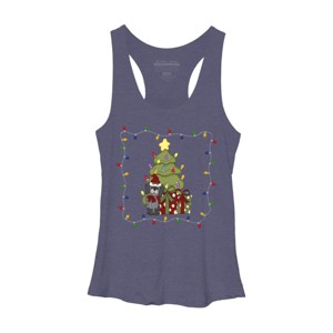Women's Design By Humans Christmas for Puppy By realdealclipart Racerback Tank Top - 1 of 3