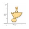Black Bow Jewelry 10k Yellow Gold St. Louis Blues NHL Small Pendant - 2 of 3