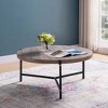 NicBex Modern 36.5" Round Coffee Table with Metal Cross Legs for Living Room and Bedroom - 4 of 4