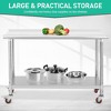Food Prep Stainless Steel Table Commercial Workstation - 4 of 4