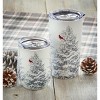 tagltd Winter Sketches Tree Stainless Steel Stemless Wine Glass Plastic Lid With Silicone Gasket 8Hrs Cold 6Hrs Hot Christmas Xmas - 2 of 2