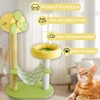 Cat climbing frames and multi-level cat towers with durable scratching posts, comfortable and fun jumping platforms,removable pet gel padsand hammocks - 4 of 4