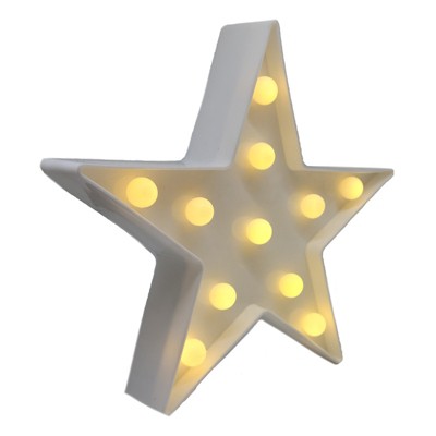 Ciao Tech Star Shaped Stand Up & Hang On Wall Led Light Vibrant ...