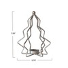 Storied Home Metal Tree Shaped Tealight Holder, Silver Finish - 3 of 3