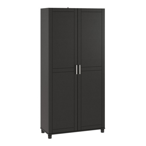 Costway Freestanding Tall Storage Cabinet Utility 2-Door Cabinet