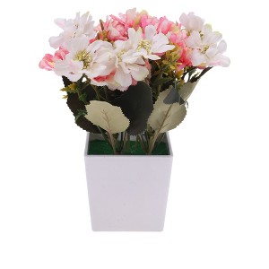 Unique Bargains Artificial Plants Autumn Cherry Blossoms Plastic 2.95"x2.95"x7.87" 1 Pcs - 1 of 4