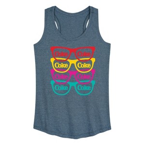 Women's - Coca-Cola - Retro Sunglasses Graphic Racerback Tank - 1 of 4