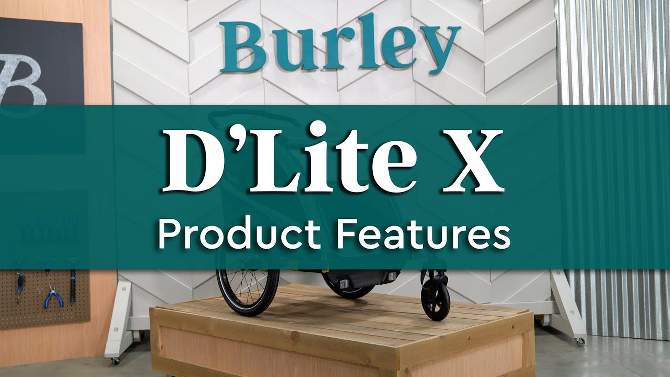 Burley D&#39;Lite X Single Kids&#39; Bike Trailer, 2 of 14, play video