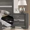 NicBex Nightstand with Drawers,Side Table with Wood Tapered Legs and Finish,Modern Bedside Table for Bedroom,Living Room - 4 of 4