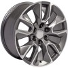 OE Wheels CV32 20 Inch Rim Fits Silverado 1500 RST Style 6x139.7 20x9 Gloss Gunmetal Machined - Hollander 5916 (1) - 3 of 4