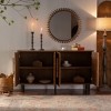GDFStudio Riven 59.84'' Mid-Century Modern Sideboard Buffet Storage Cabinet with Adjustable Shelves - 2 of 4