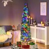 Aghana Digitals 6ft Slim Artificial Christmas Tree with 150 Multi-Color LED Lights, Pine Cones, - 2 of 4