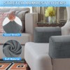 Unique Bargains Non Slip Scratch Resistant Soft Armchair Slipcovers with Twist Pins - 4 of 4