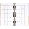 PlanAhead 2026 Planner - 8.75"x5.75" 15 Month Weekly & Monthly Academic Planner Notebook w Tab, Fashion Floral Design- Spiral Agenda for School/Work - 3 of 4