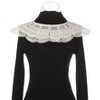 Elerevyo Women Lace Embroidery Knit Detachable Fake Peter Pan Collar Little Shawl for Blouse 1Pc - 3 of 4